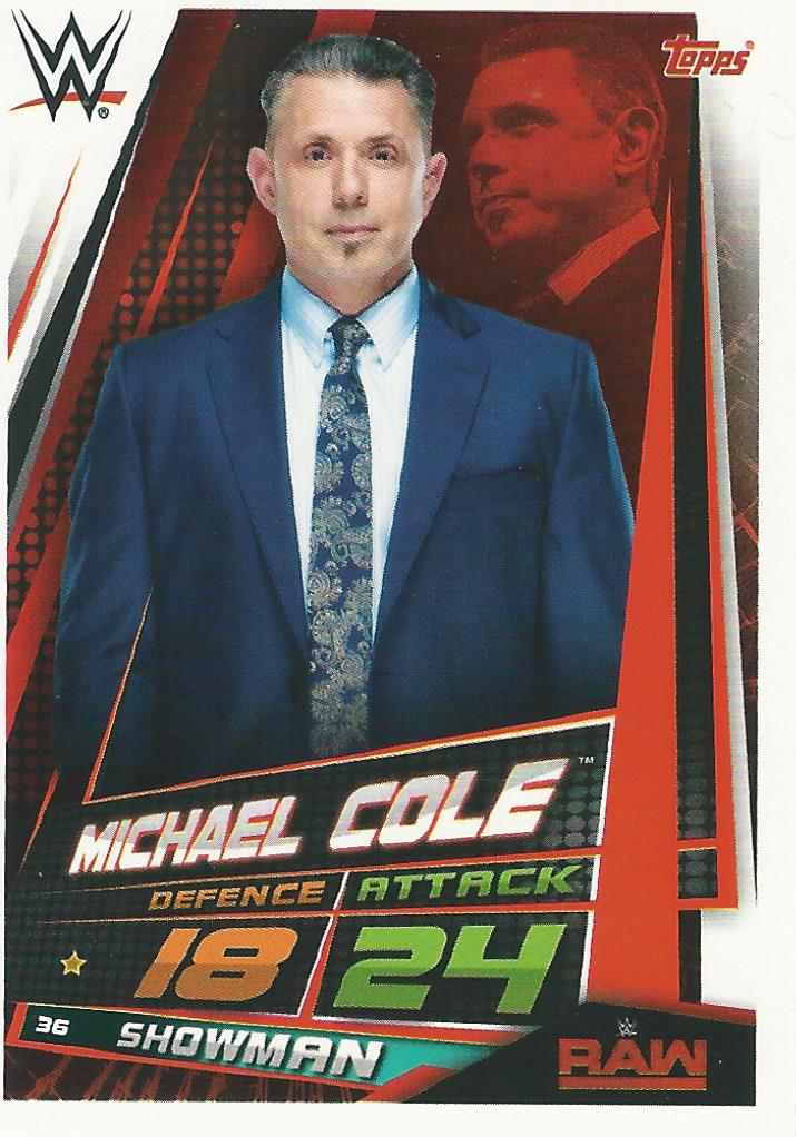 WWE Topps Slam Attax Universe 2019 Michael Cole #36