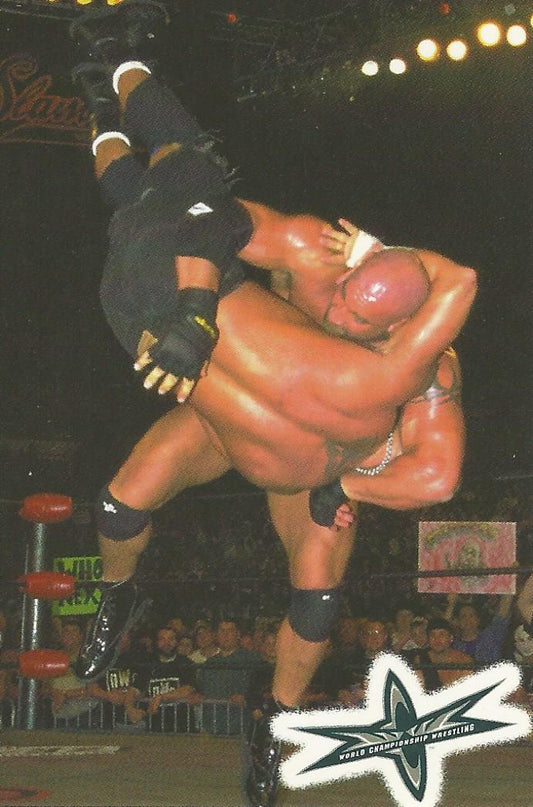 WCW Crazy Planet Stickers 1999 Goldberg trading card PW Catalog