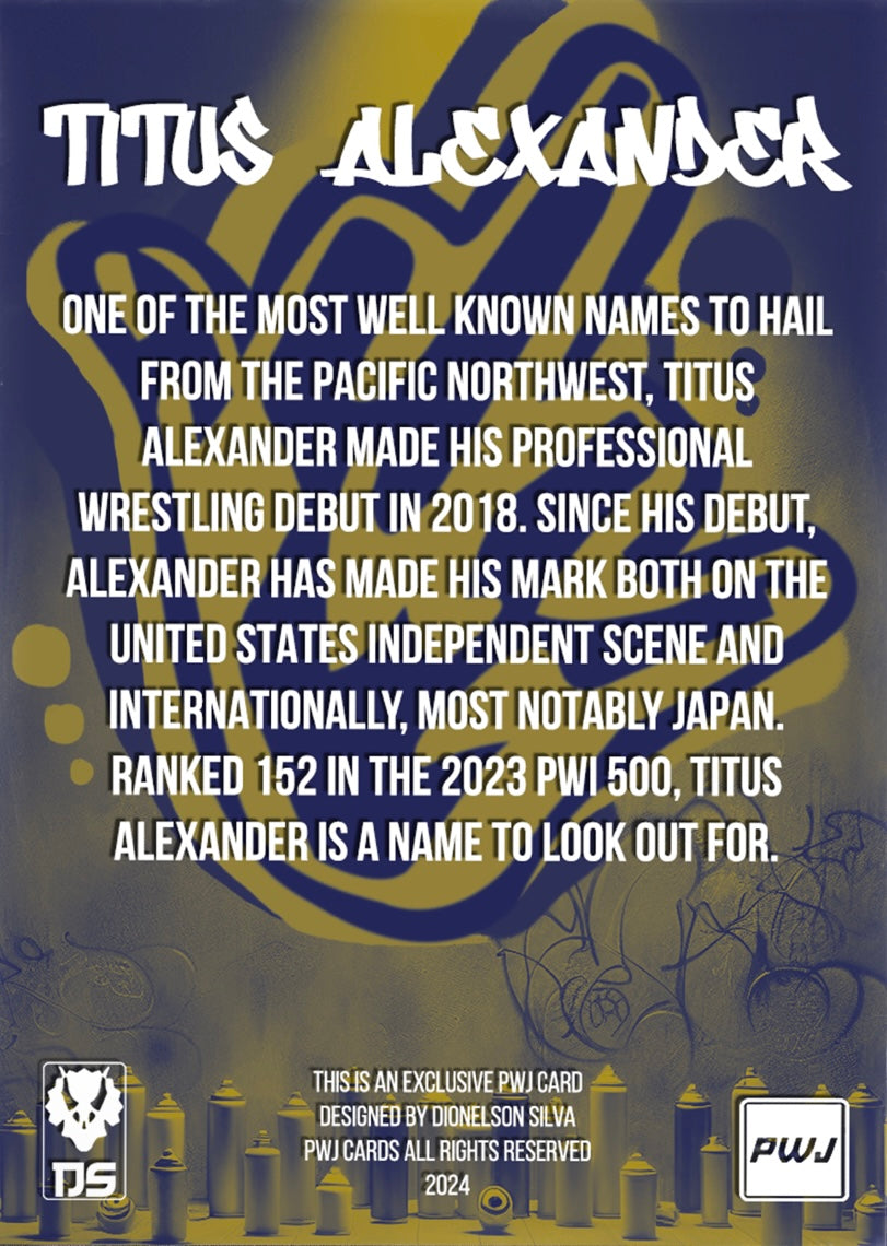 Titus Alexander trading card PW Catalog
