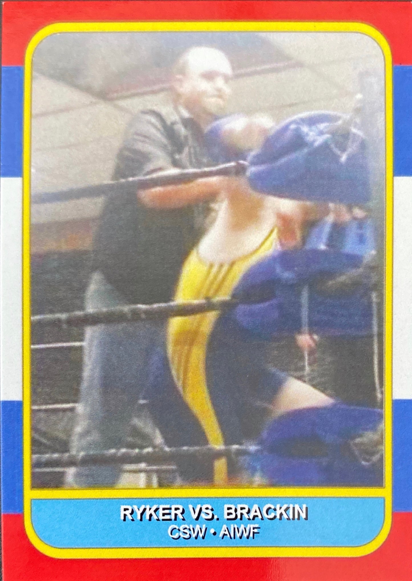 Ryker vs. Brackin trading card PW Catalog