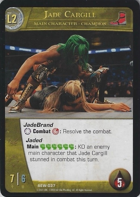 Jade Cargill trading card PW Catalog