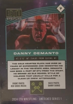 “Cold Hearted Playa” Danny Demanto trading card PW Catalog