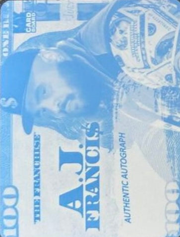 “The Franchise” A.J. Francis trading card PW Catalog