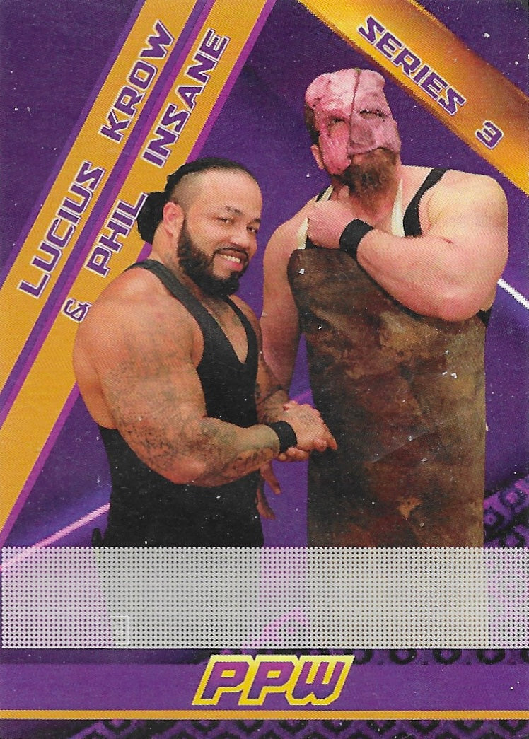 Lucius Krow & Phil Insane trading card PW Catalog