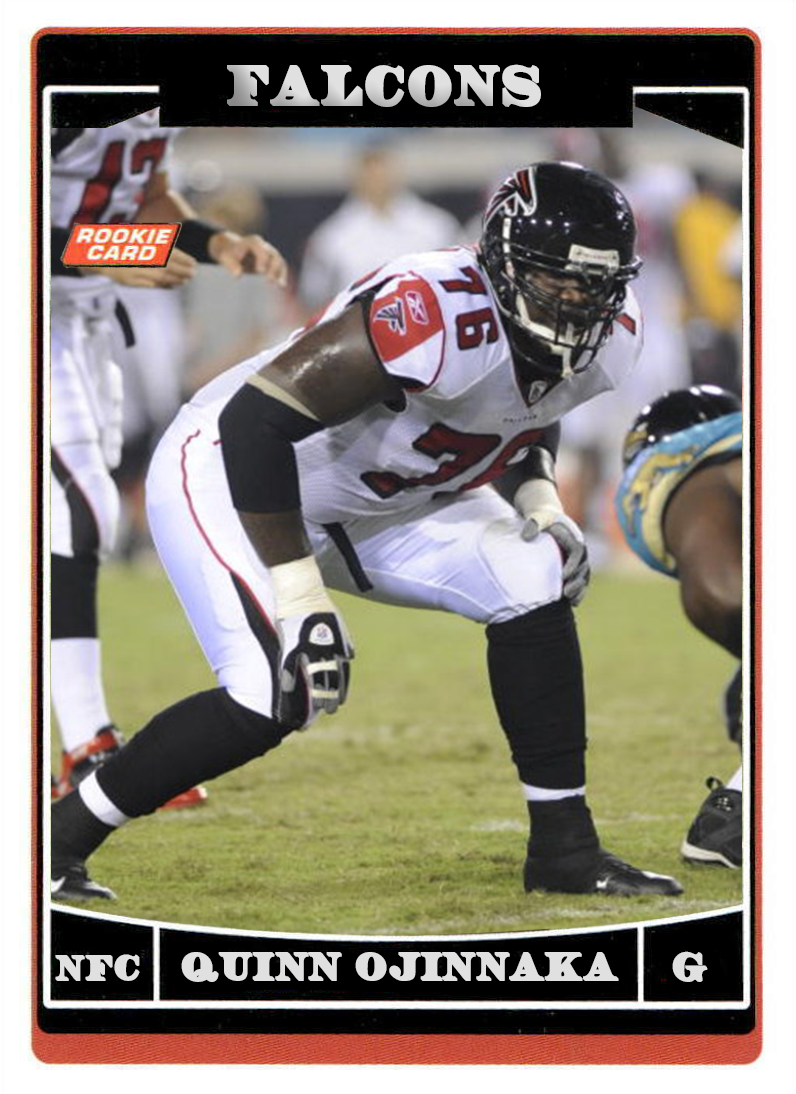 Quinn Ojinnaka – Falcons trading card PW Catalog