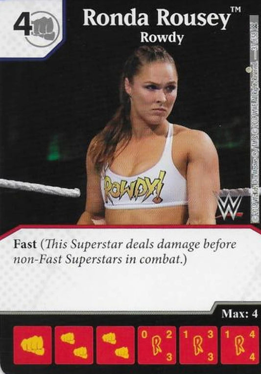 Ronda Rousey – Rowdy trading card PW Catalog