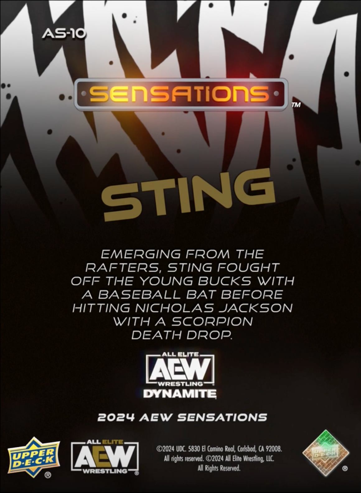 2/28/24 – Sting – Sting Repels From the Rafters to Come to Darby Allin’s AID