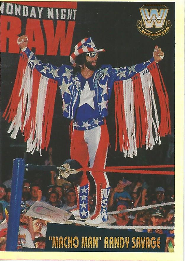 WWE Panini 2022 Sticker Collection Macho Man Randy Savage Foil #370