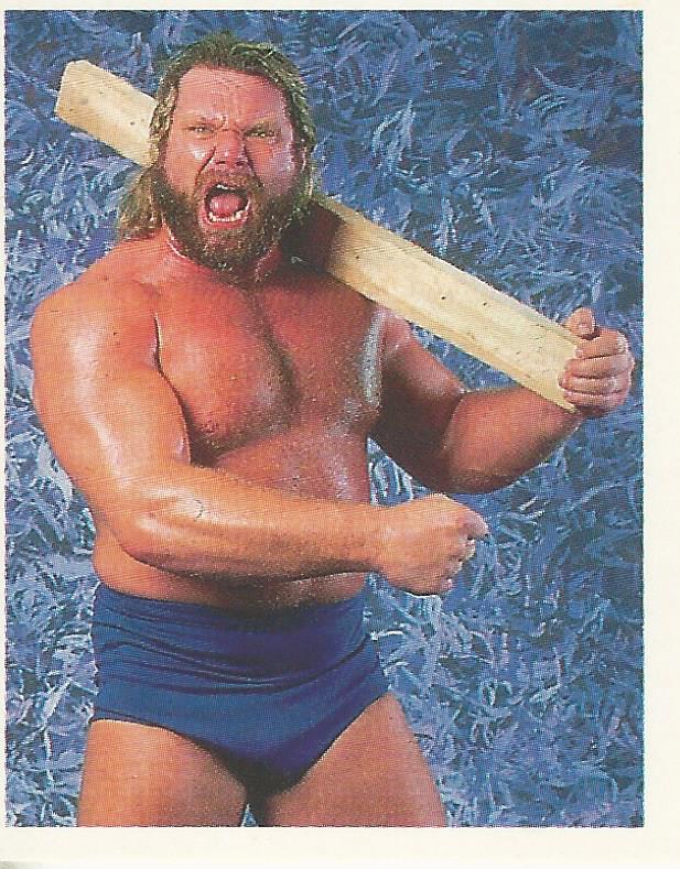WWF Merlin Stickers 1991 Hacksaw Jim Duggan #372