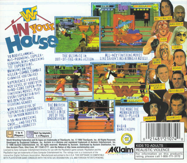 WWF In Your House [PlayStation] PWcatalog