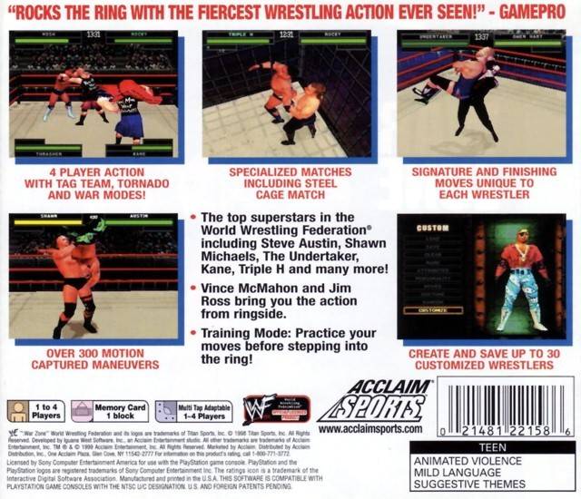 WWF War Zone [PlayStation] PWcatalog