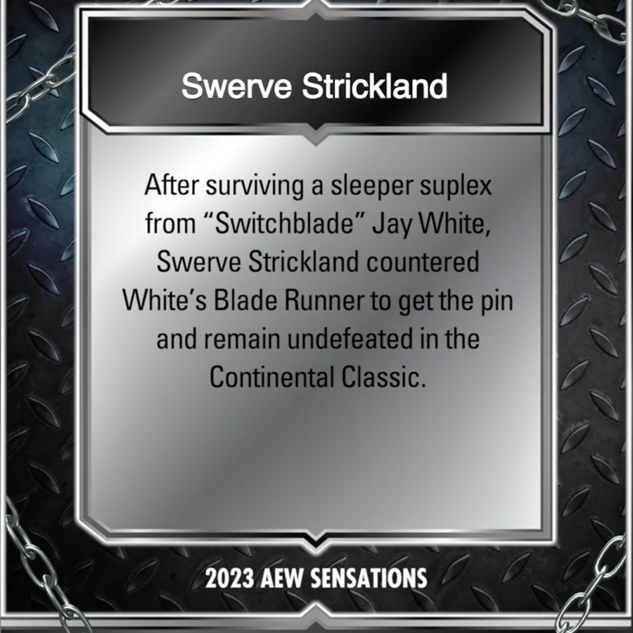 11/29/23 – Swerve Strickland – Swerve Strickland Moves to 2-0 in Continental Classic