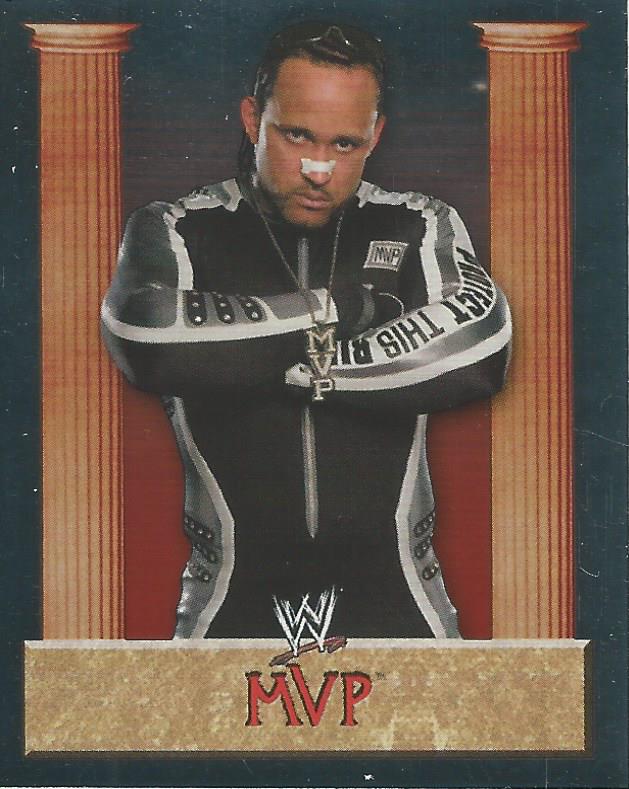 WWE Merlin Heros 2008 Stickers MVP Foil #37