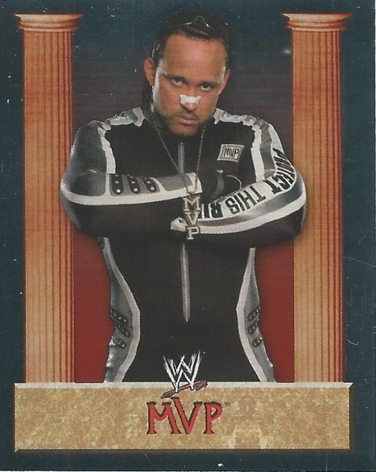 WWE Merlin Heros 2008 Stickers MVP Foil #37