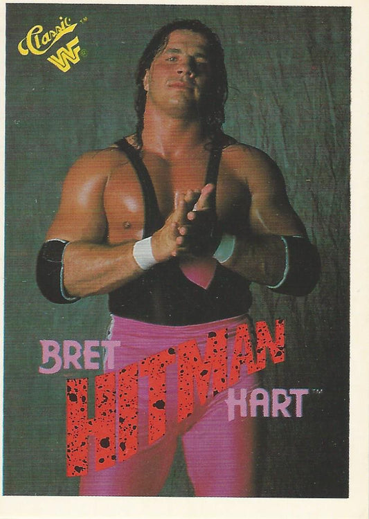 WWF Classic Trading Cards 1990 Bret Hart #37