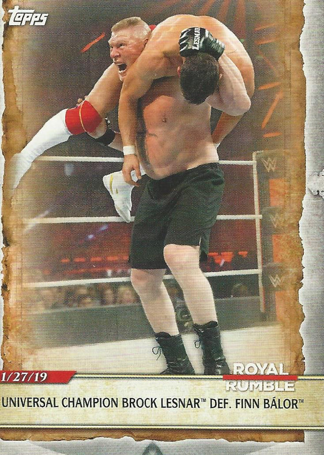 WWE Topps Road to Wrestlemania 2020 Brock Lesnar #37