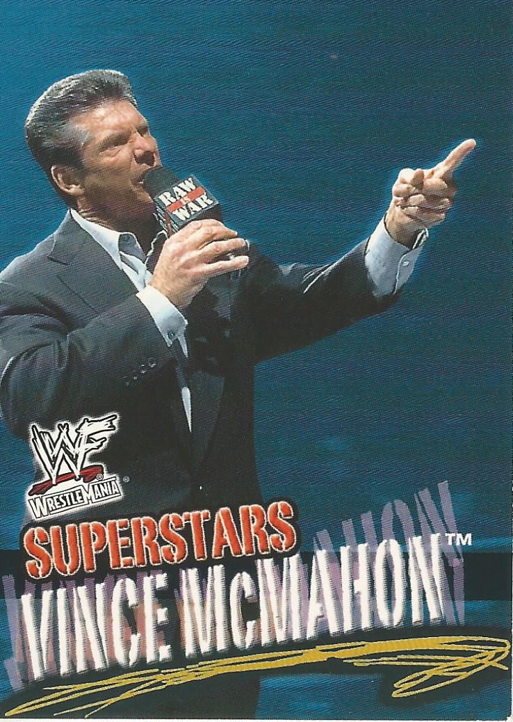 WWF Fleer Wrestlemania 2001 Vince McMahon #37