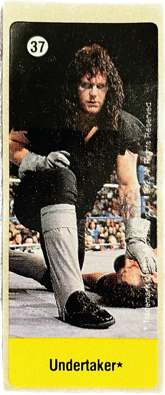 WWF Dunkin Bubble Gum Stickers (1992) No. 37 The Undertaker PW Catalog