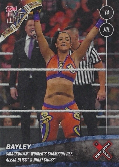 Bayley Smackdown Women’s Champion DEF. Alexa Bliss & Nikki Cross