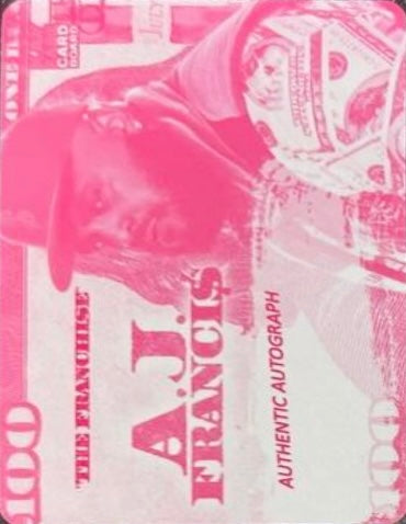 “The Franchise” A.J. Francis trading card PW Catalog