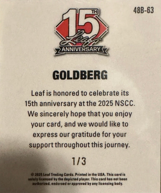 Goldberg trading card PW Catalog