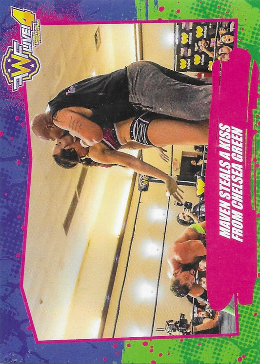 Maven Steals a Kiss From Chelsea Green trading card PW Catalog