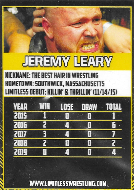 Jeremy Leary trading card PW Catalog