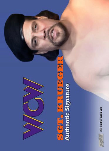 SGT. Krueger – WCW trading card PW Catalog