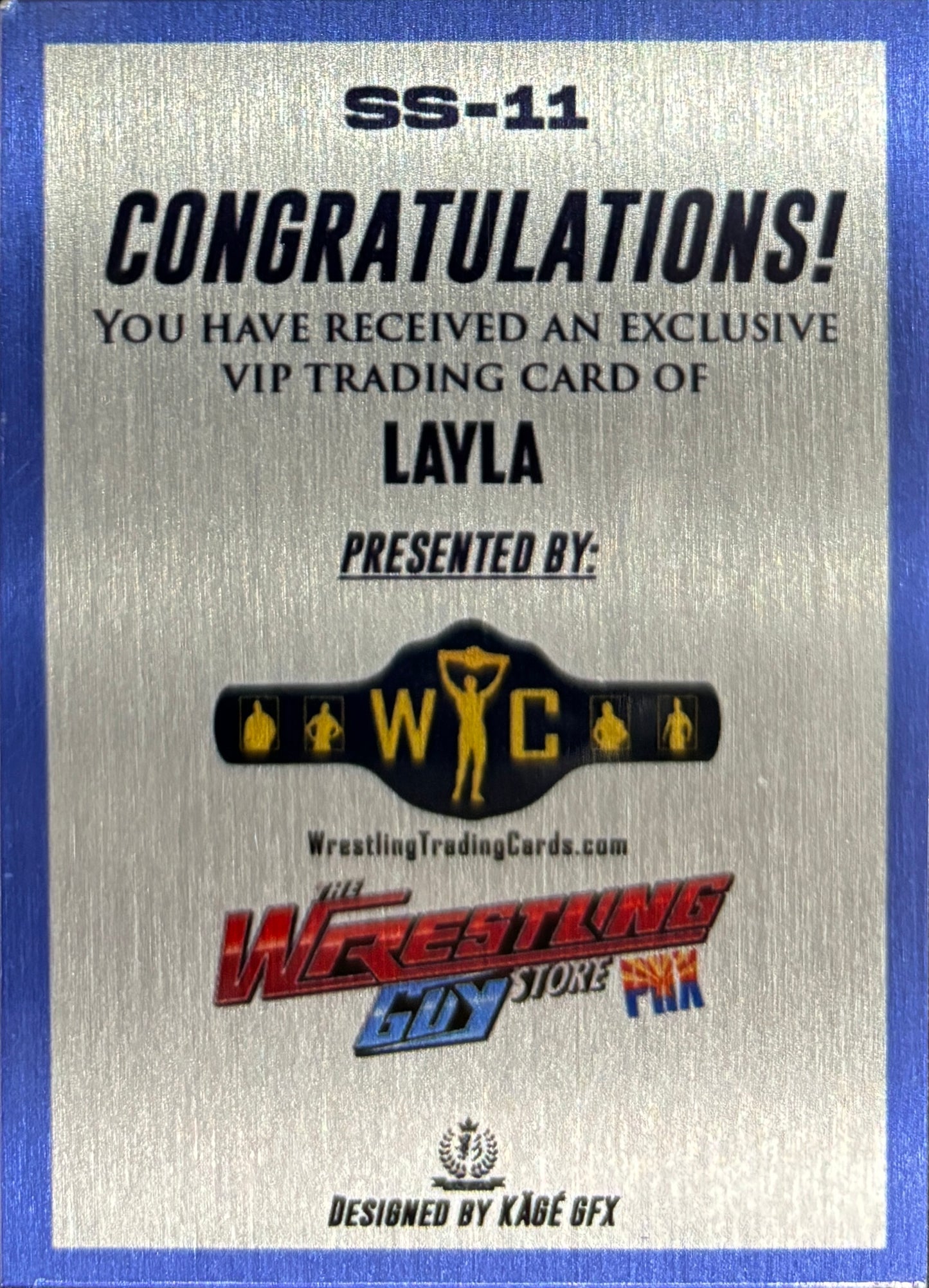 Signature Series – Layla trading card PW Catalog
