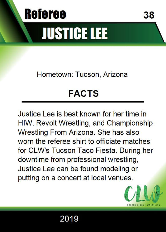 Justice LEE Trading Card PWcatalog