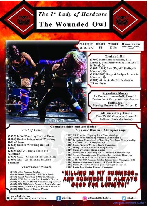 Lufisto trading card PW Catalog
