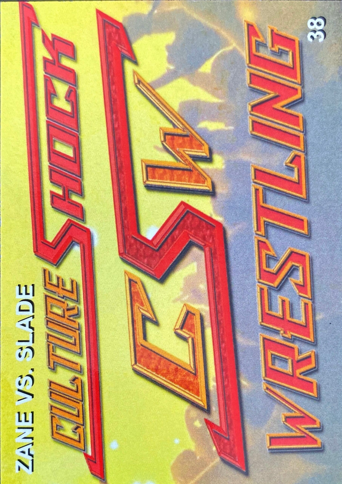 Zane vs. Slade trading card PW Catalog