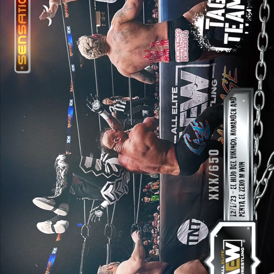 12/1/23 – el Hijo del Vikingo, Komander, Penta el Zero M – el Hijo del Vikingo, Komander and Penta el Zero M Win trading card PW Catalog