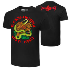 Cain Velasquez "Don't Cross My Family" Battle Authentic T-Shirt T-Shirt PW Catalog