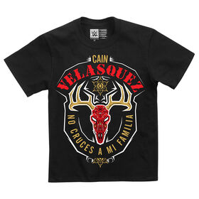 Cain Velasquez "Don't Cross My Family" Deer Skull Youth Authentic T-Shirt T-Shirt PW Catalog