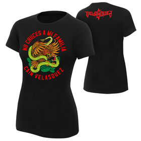 Cain Velasquez "Don't Cross My Family" Battle Women's Authentic T-Shirt T-Shirt PW Catalog
