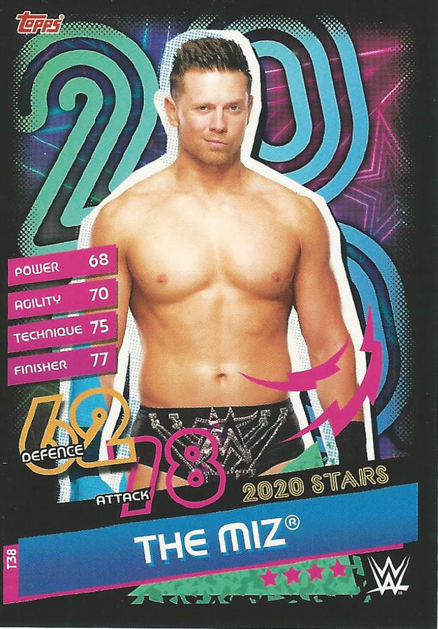 WWE Topps Slam Attax Reloaded 2020 Miz T38 trading card PW Catalog