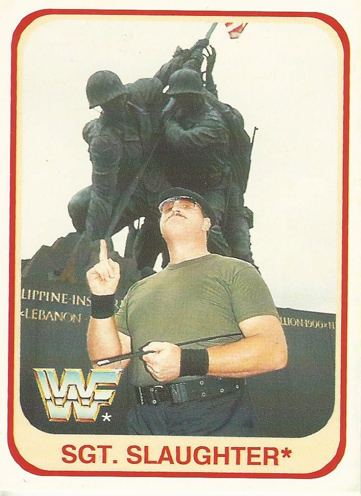 WWF Merlin 1991 Sgt Slaughter #38