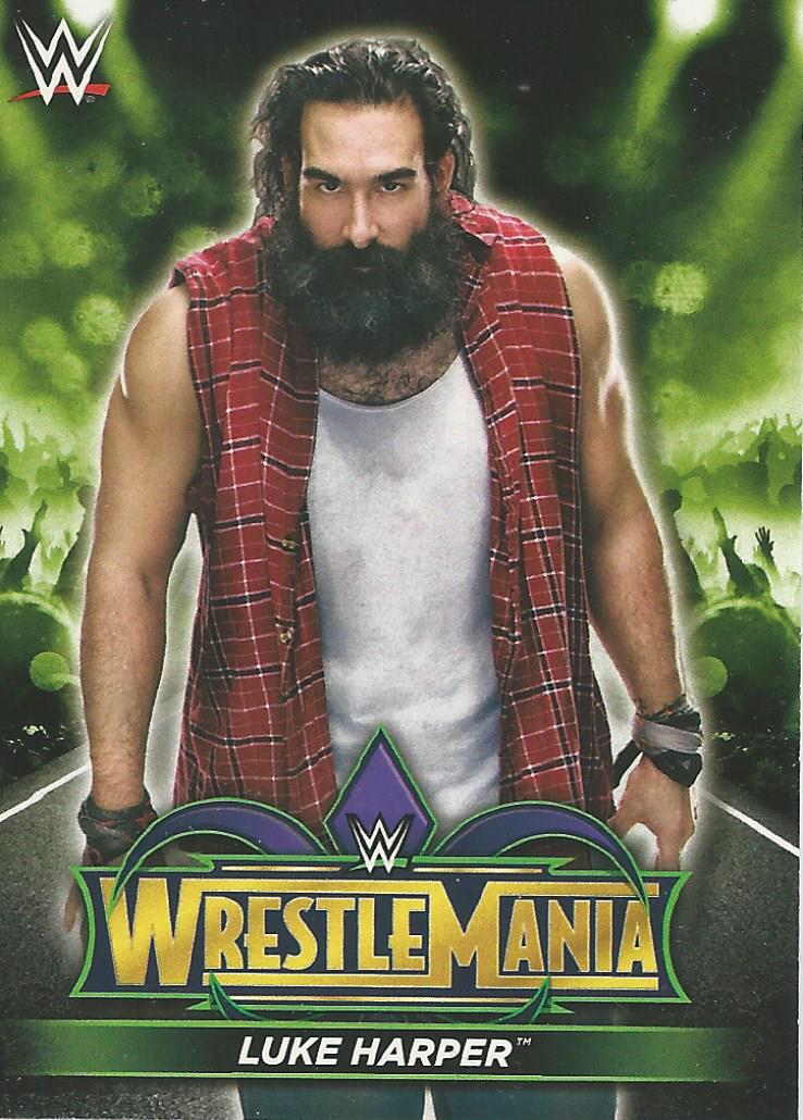 WWE Topps Road to Wrestlemania 2018 Luke Harper R38 trading card PW Catalog