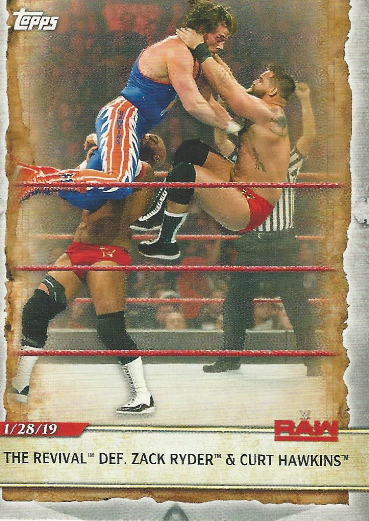 WWE Topps Road to Wrestlemania 2020 The Revival #38