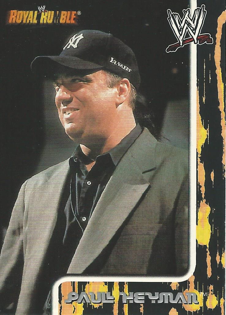 WWE Fleer Royal Rumble 2002 Paul Heyman #38