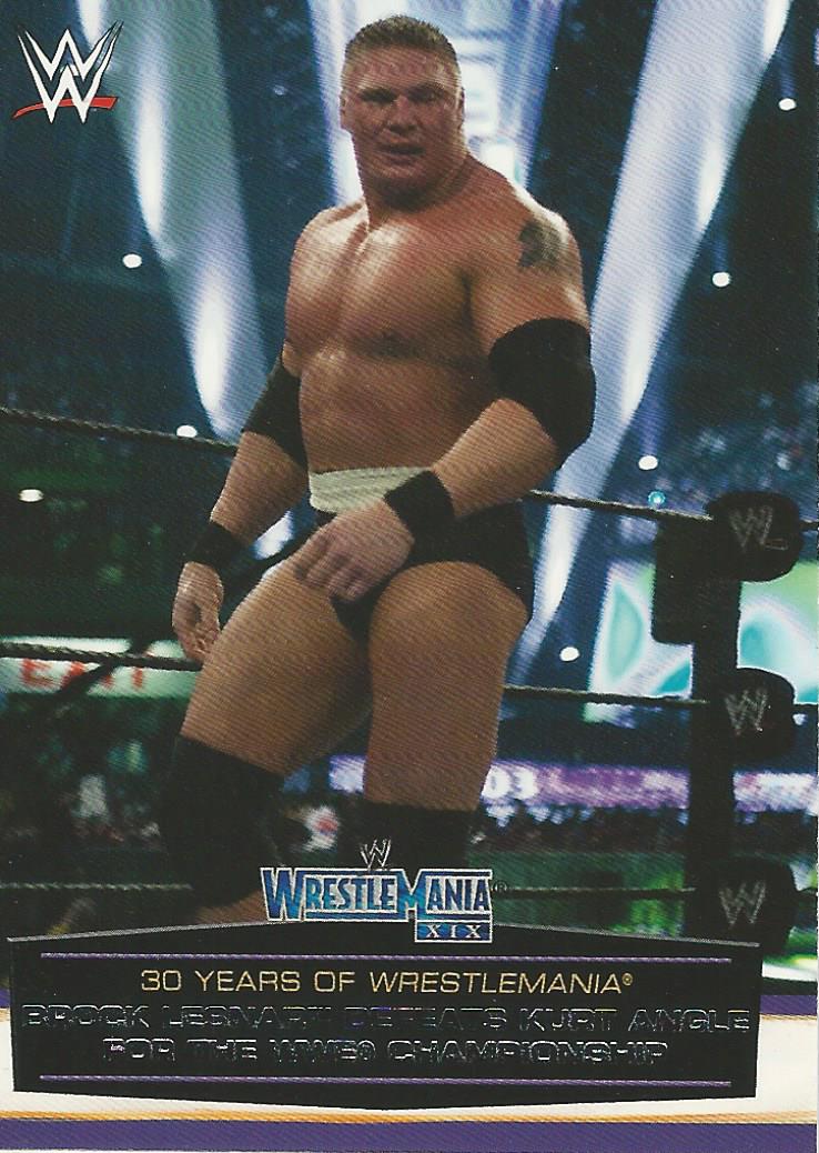 WWE Topps Road to Wrestlemania 2014 Brock Lesnar 38 of 60 trading card PW Catalog