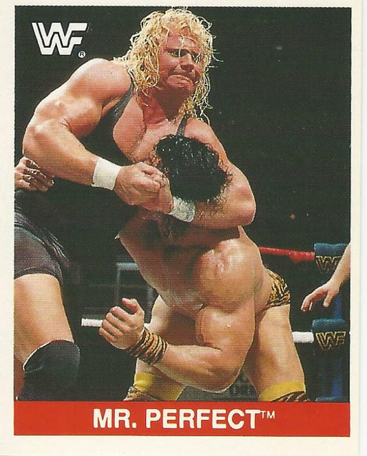 WWF Merlin Sticker Collection 1990 Mr Perfect #38