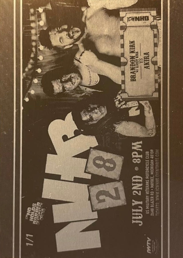 NHB28 – Brandon Kirk W/ Kasey Kirk vs Akira trading card PW Catalog