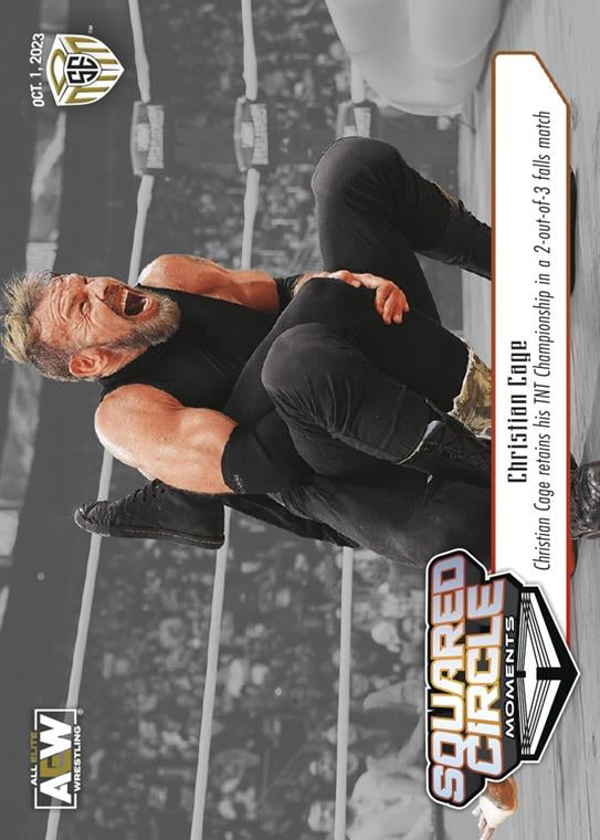 Squared Circle Moments – Christian Cage – Christian Cage Retains HIS TNT Championship in a 2-Out-Of-3 Falls Match trading card PW Catalog
