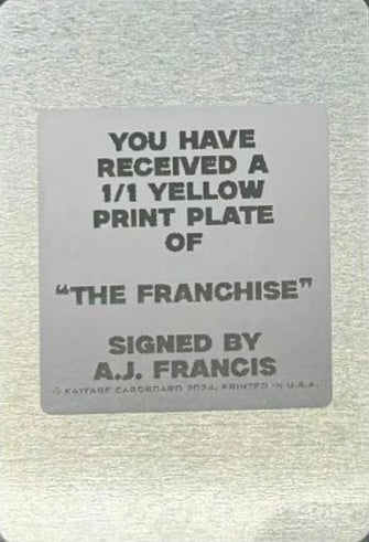 “The Franchise” A.J. Francis trading card PW Catalog