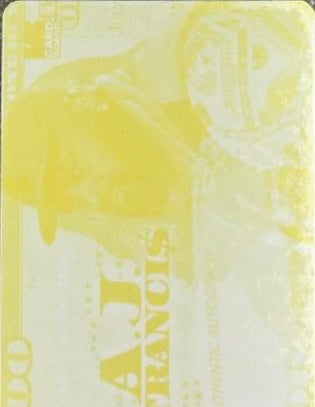 “The Franchise” A.J. Francis trading card PW Catalog