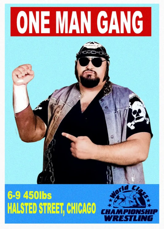 One Man Gang trading card PW Catalog