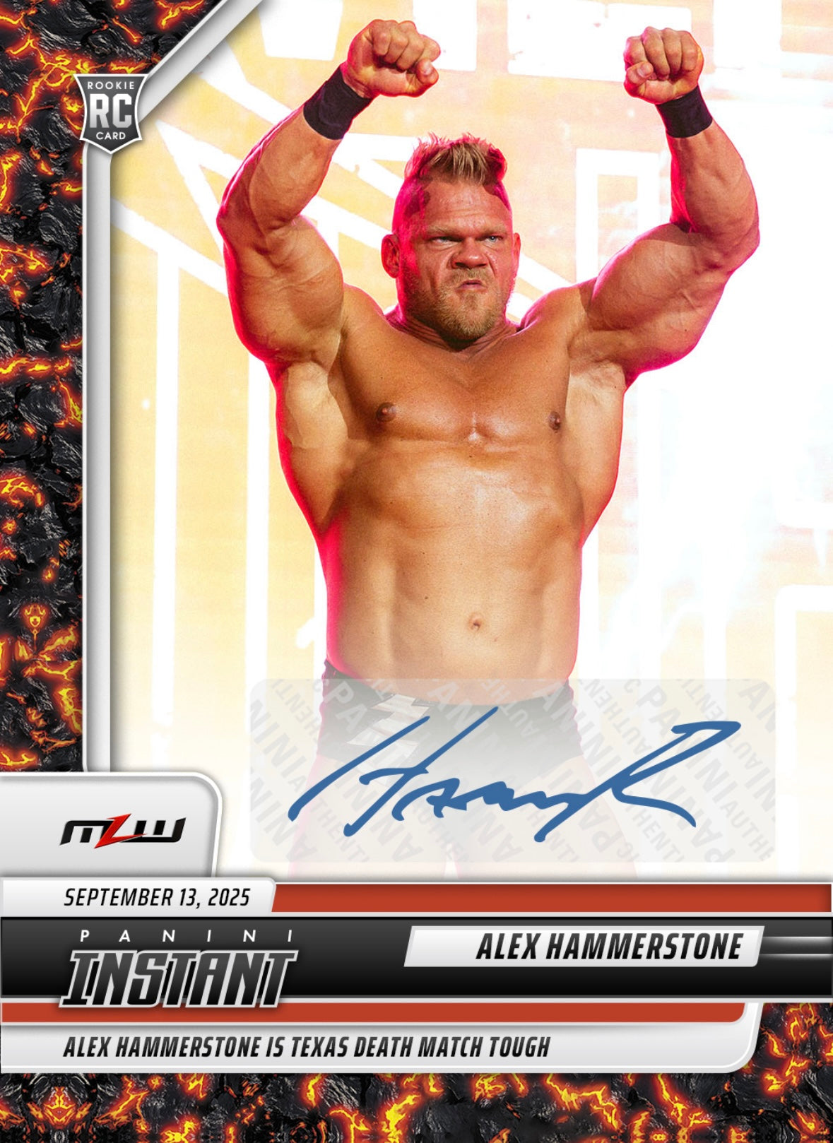 Alex Hammerstone – Alex Hammerstone IS Texas Death Match Tough trading card PW Catalog