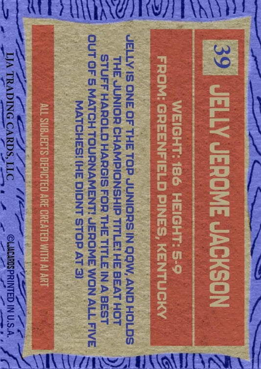 Jelly Jerome Jackson trading card PW Catalog